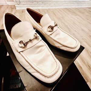Gucci Men's White Loafers